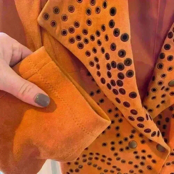 Etcetera Suede Jacket Great Used Condition Womens 6 - Picture 9 of 13